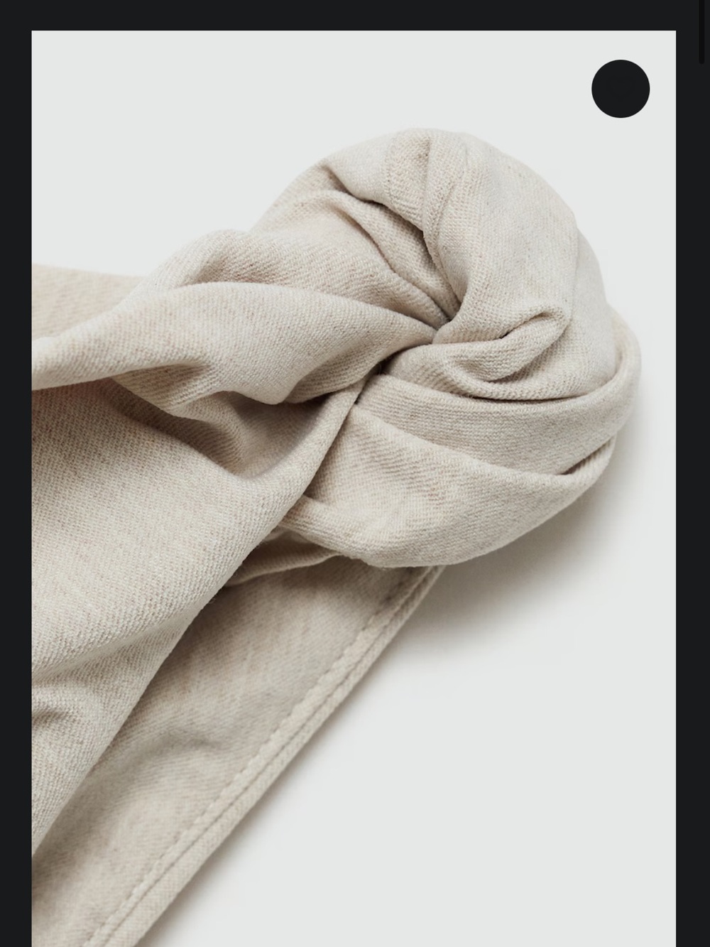 Mango Cream Off-Shoulder Ruched Top - Picture 7 of 8